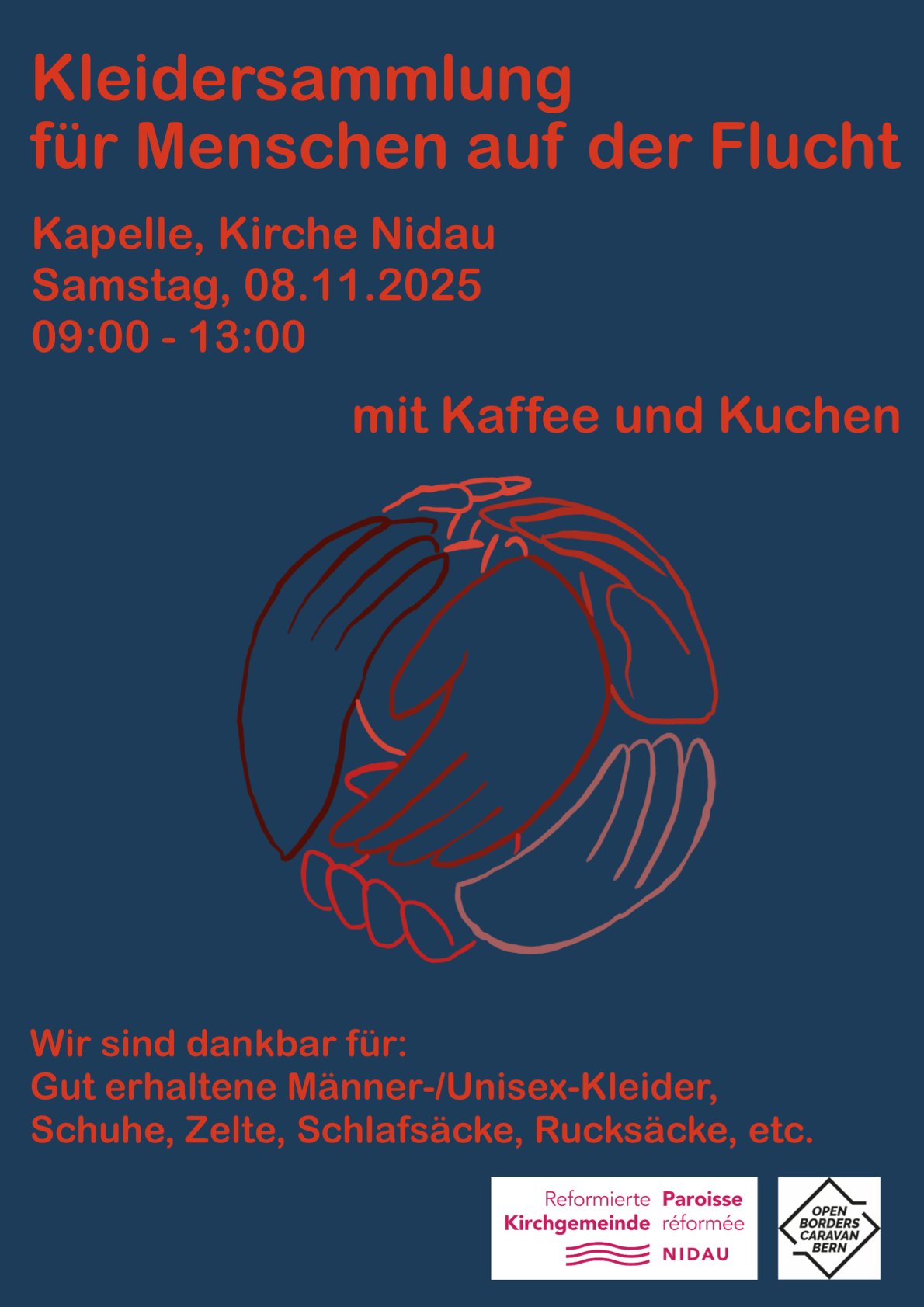 Kleidersammlung für Menschen auf der Flucht